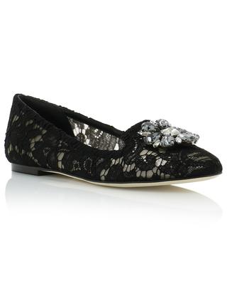 Vally lace and crystal ballet flats DOLCE & GABBANA