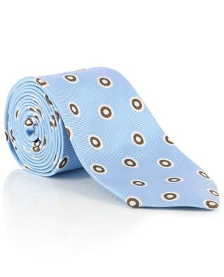 Cravate en soie texturée imprimée LUIGI BORRELLI
