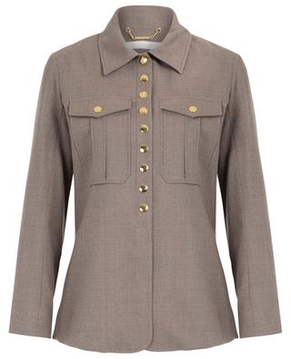 Military lightweight wool stretch jacket CHLOE