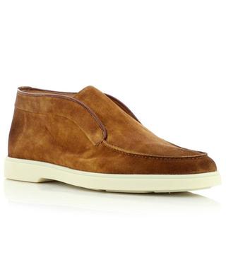 Loafer style low-top suede ankle boots SANTONI