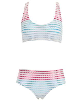 Striped Lurex knit sport bikini MISSONI MARE