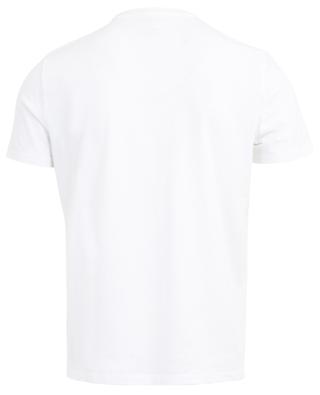 T-shirt col V en coton mélangé MAJESTIC FILATURES