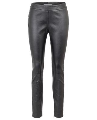 Todi metallic leather slim fit trousers FABIANA FILIPPI