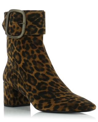 Joplin 50 heeled leopard ankle boots SAINT LAURENT PARIS