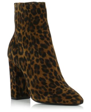 Lou 100 leopard print suede ankle boots SAINT LAURENT PARIS