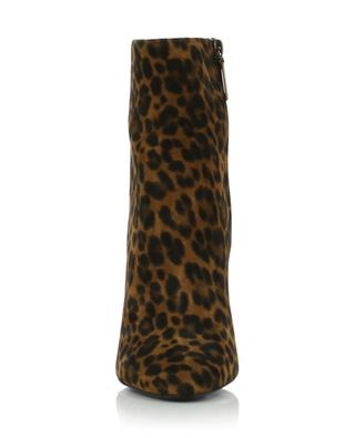 Wildlederstiefeletten mit Leopardenprint Lou 100 SAINT LAURENT PARIS