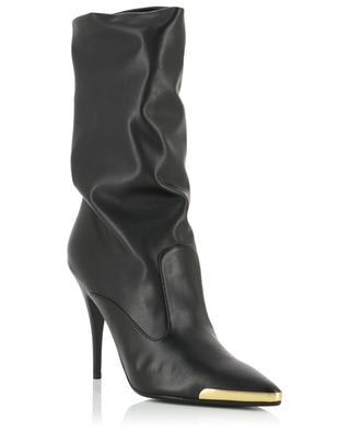 Heeled faux leather boots with pointy tips STELLA MCCARTNEY