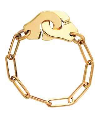 Menottes R7 chain ring in yellow gold DINH VAN