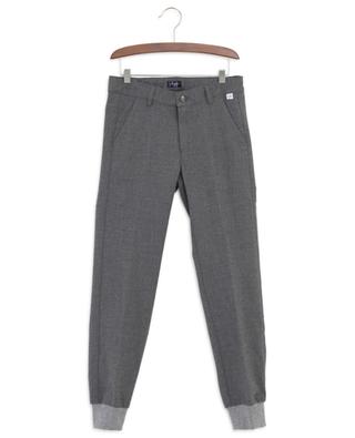Flannel trousers with rib knit trims IL GUFO