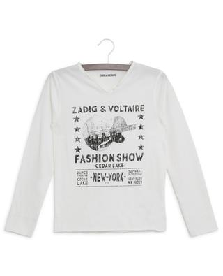 T-shirt à manches longues imprimé Boxer ZADIG & VOLTAIRE