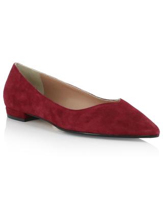 Suede ballet flats with pointy tips BONGENIE GRIEDER