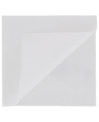 Swan cotton pocket square with textured stripes SIMONNOT GODARD