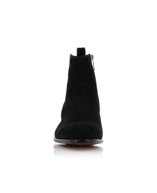 Zippered leather ankle boots SANTONI