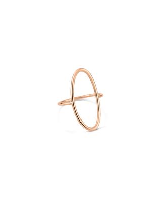 Ellipse Ring pink gold ring GINETTE NY
