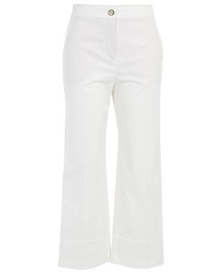 Cotton blend straight fit trousers MARC CAIN