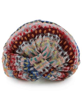 Glittering diamond pattern knit beach turban MISSONI MARE