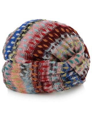 Glittering diamond pattern knit beach turban MISSONI MARE