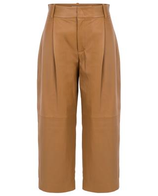 Leather wide leg cropped trousers VINCE