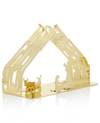 Weihnachstkrippe aus goldenem Metall Bark Crib ALESSI
