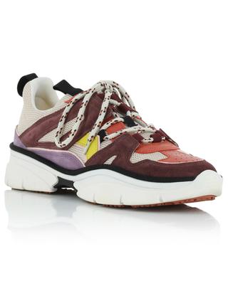 Kindsay lightweight mesh and suede low-top lace-up sneakers ISABEL MARANT
