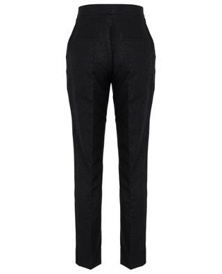 Straight-fit lamé trousers with grosgrain DOLCE & GABBANA