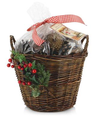 Scented Fireside basket with potpourri ENCHANTE