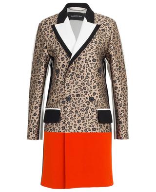 Manteau tricolore à imprimé léopard BARBARA BUI