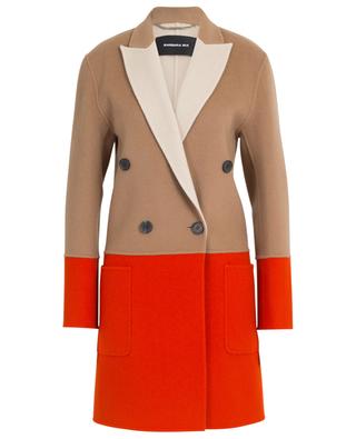 Tricolour wool and cashmere coat BARBARA BUI