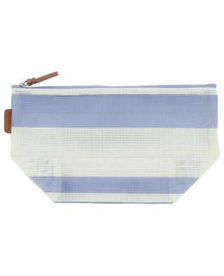 Dolce Classic striped mesh cosmetic bag SUNNYLIFE