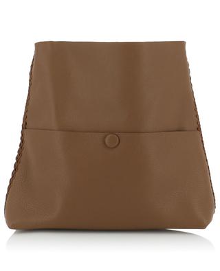 Iconic Slim Messenger small grained leather shoulder bag CALLISTA