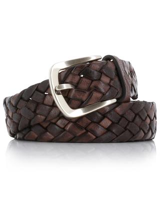 Vintage leather braided belt - 3 cm ANDREA D'AMICO