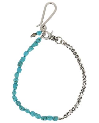 Metal and turquoise keychain ANDREA D'AMICO