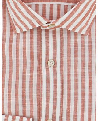 Gestreiftes Hemd aus Leinen Luxury Vintage LUIGI BORRELLI