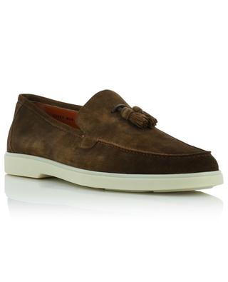 Suede loafers with tassels SANTONI