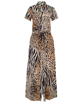 Cheetah print viscose shirt dress MELISSA ODABASH
