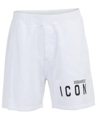 Gefütterte Shorts aus Baumwolle mit Icon-Print DSQUARED2