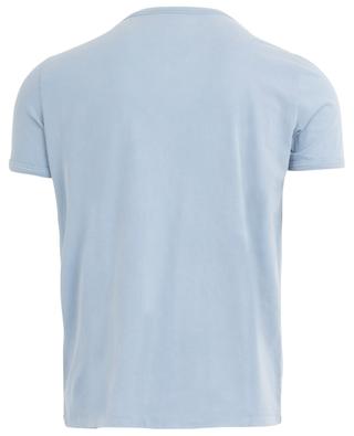 Kurzarm-T-Shirt aus Stretch-Jersey mit V-Ausschnitt MAJESTIC FILATURES