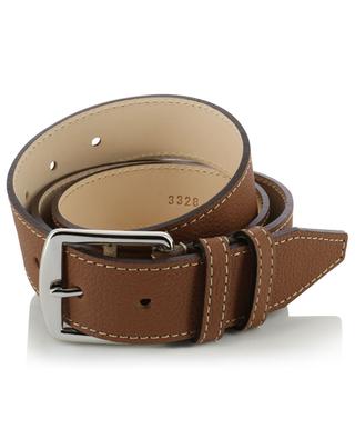 Grained leather belt BERTHILLE MAISON FRANCAISE