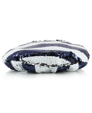 Striped beret with reversible sequins GI'N'GI