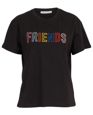 Friends embroidered cotton T-shirt QUANTUM COURAGE