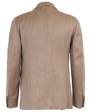 Chevron pattern wool, silk and linen blazer LARDINI