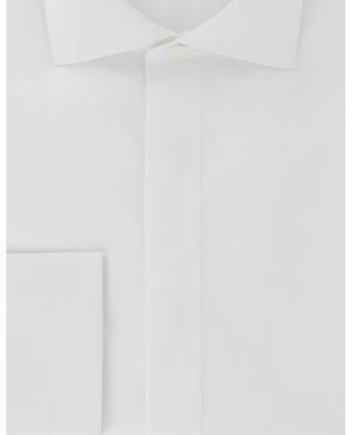 Cotton shirt with textured front bib GIAMPAOLO
