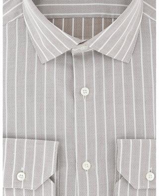 Milano striped textured cotton shirt ERMENEGILDO ZEGNA