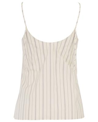 Striped cotton poplin cami with buttons CHLOE