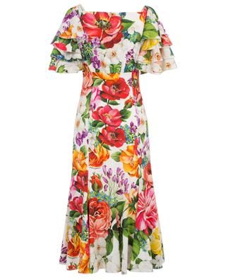 Floral print silk blend dress DOLCE & GABBANA