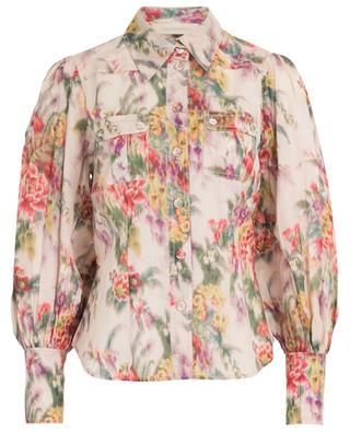 Wavelength floral print cotton shirt ZIMMERMANN