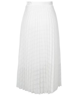 Lace Stripe textured pleated midi skirt VICTORIA BY VICTORIA BECKHAM