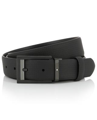 Print relaxed leather belt MONTBLANC