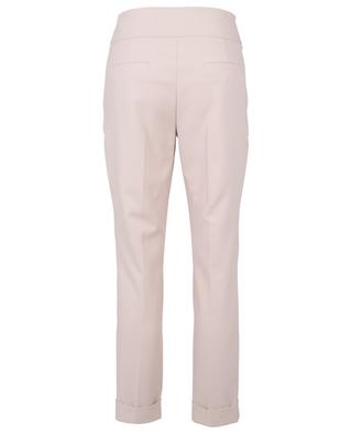 Slim-fit trousers with large waistband and turn-ups WINDSOR