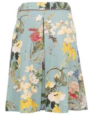 Jada floral linen blend pleated skirt SEDUCTIVE